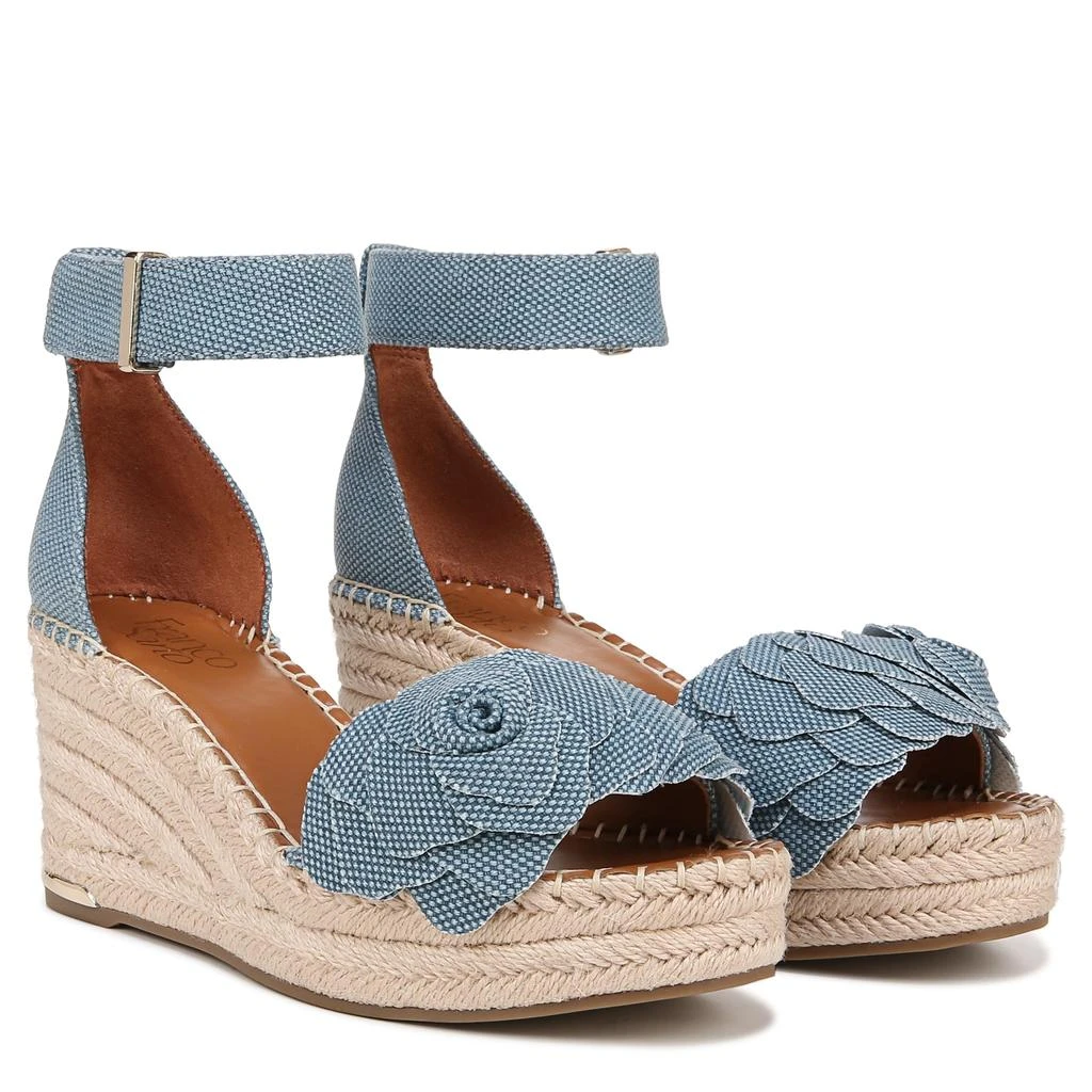 Franco Sarto Clemens Jute Wrapped Espadrille Wedge Heel Sandals 1