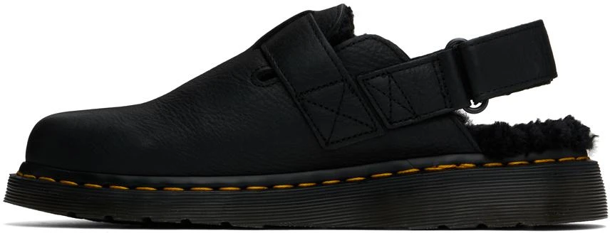 Dr. Martens Black Jorge II Faux-Fur Lined Mules 3