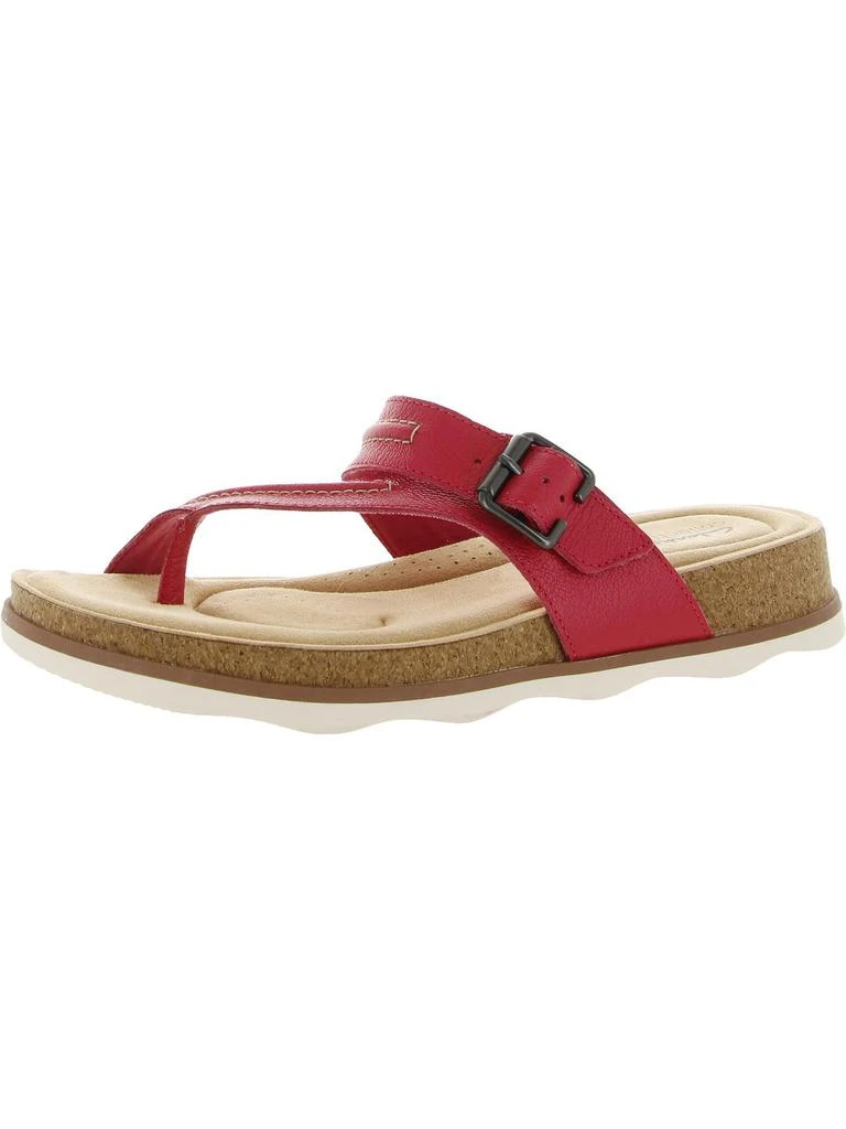 Clarks Brynn Madi Womens Buckle Cushioned Footbed Slide Sandals 7