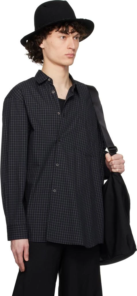 Black Comme des Garçons Black Windowpane Shirt 2