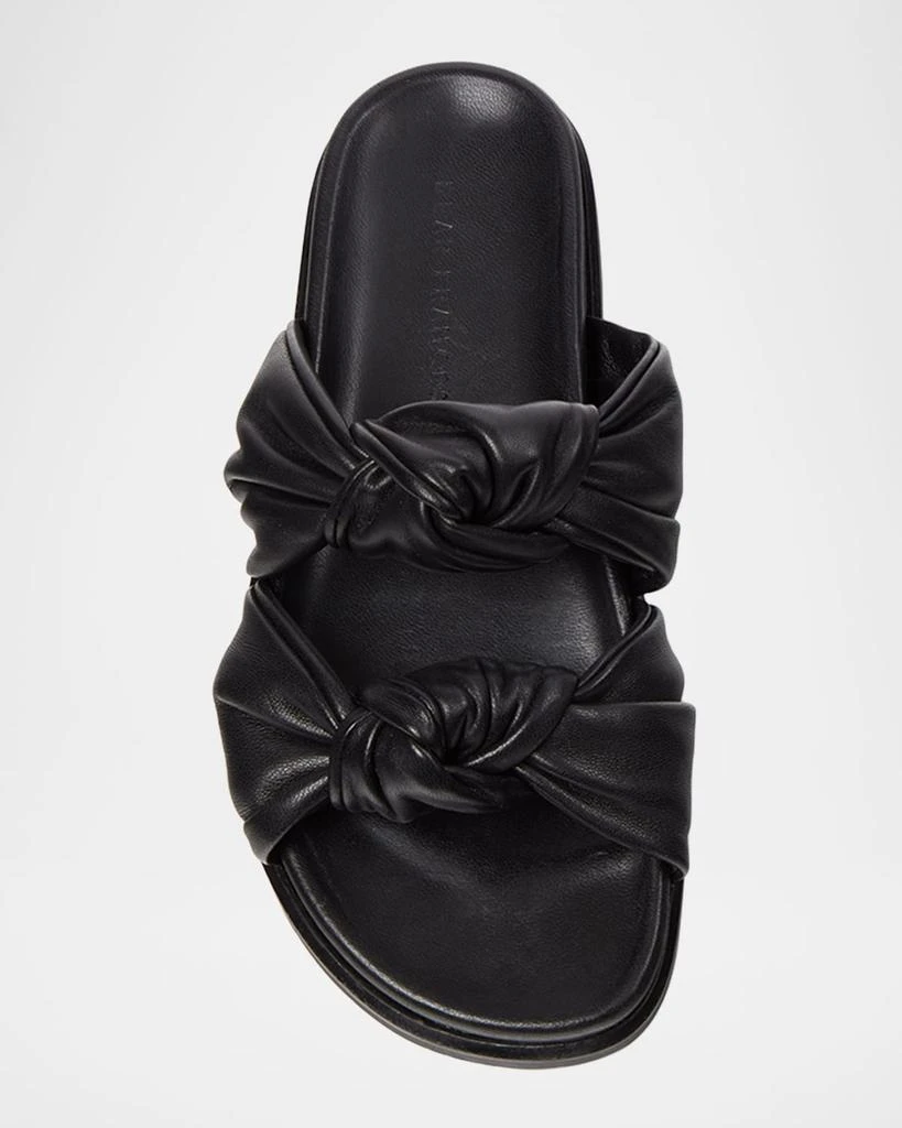 Dear Frances Tye Leather Knots Slide Sandals 3