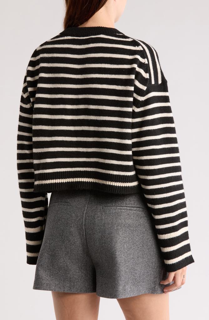 Elodie Stripe Crop Sweater