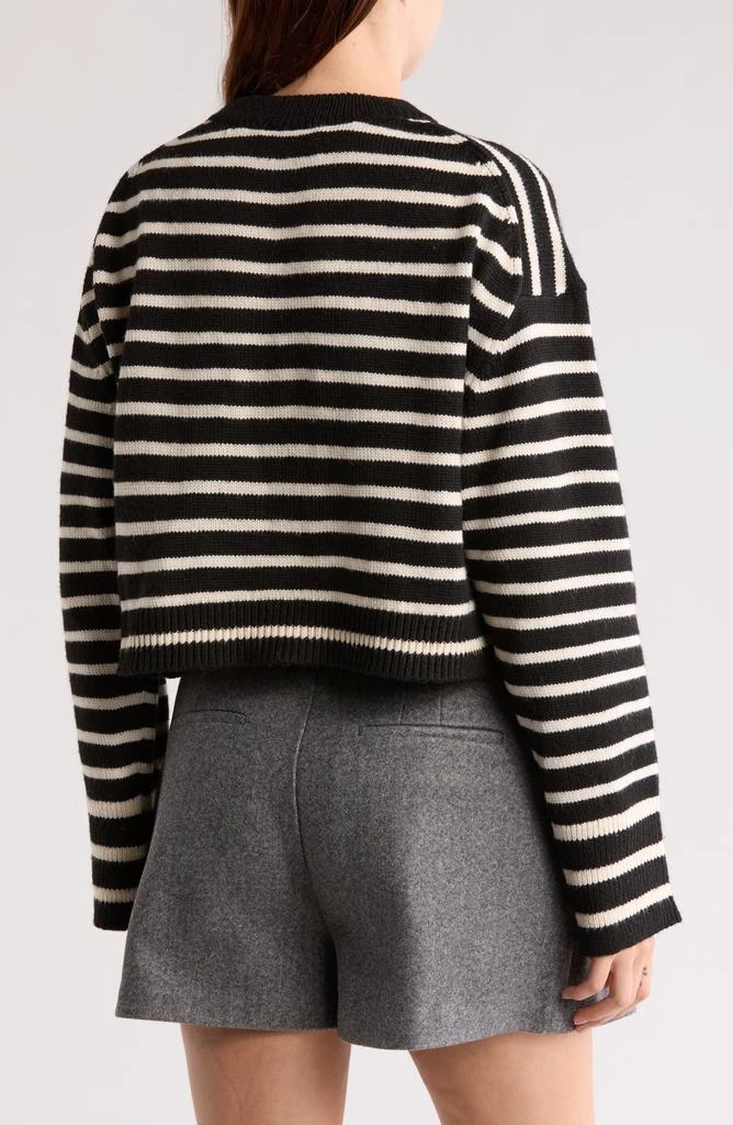Elodie Stripe Crop Sweater 2