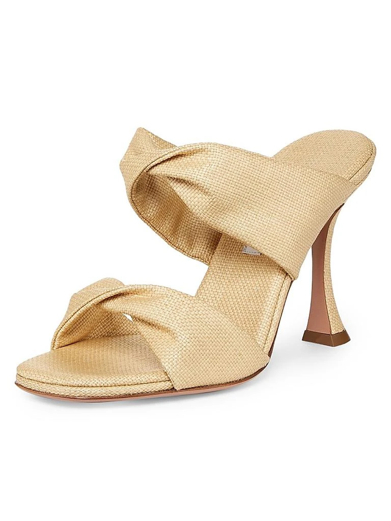 Aquazzura Twist 75MM Textured Leather Sandals 2