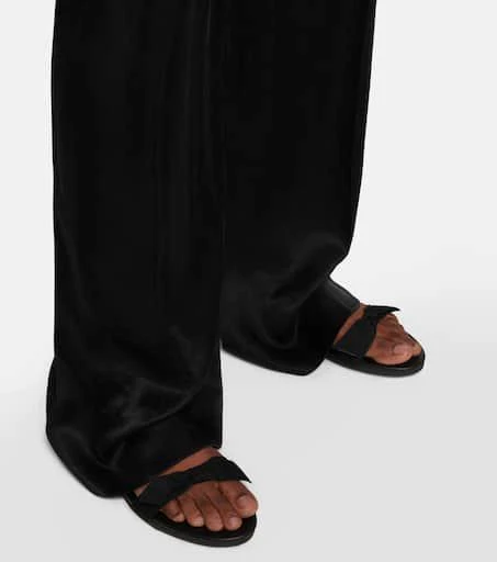 The Row Bow leather slingback sandals 4