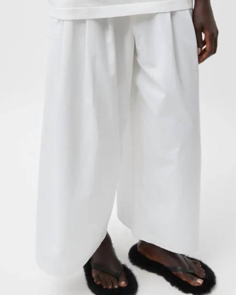 Tibi Tibi - Bio Twill Triple Pleat Cropped Pant