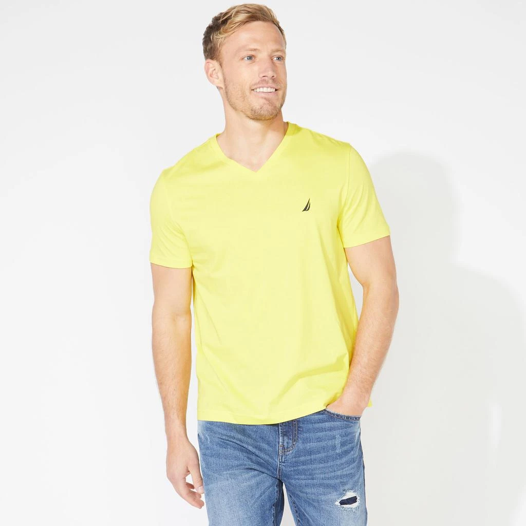 Nautica Mens Premium Cotton V-Neck T-Shirt 19