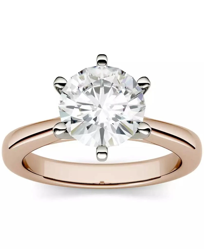 Charles 
Colvard Moissanite Solitaire Engagement Ring 1-9/10 ct. t.w. Diamond Equivalent in 14k White, Yellow or Rose Gold 5
