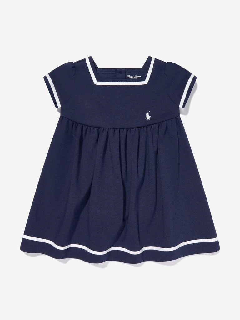 Ralph Lauren Baby Girls Nautical Dress in Navy 2