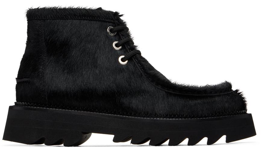 AMI Paris Black Shark Sole Boots