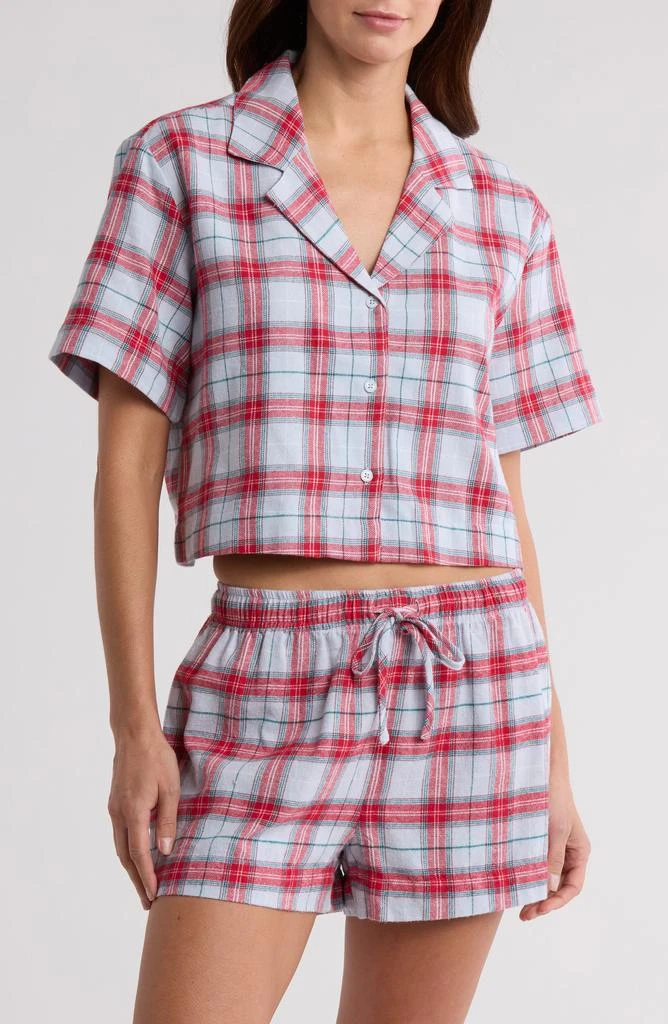 Abound Flannel Shortie Pajamas 1