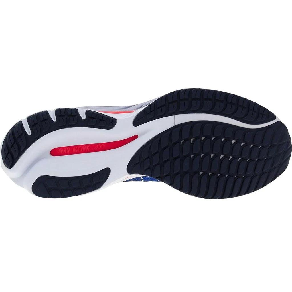 Mizuno Men's Wave Rider 27 Running Shoes In Surf The Web/white 3