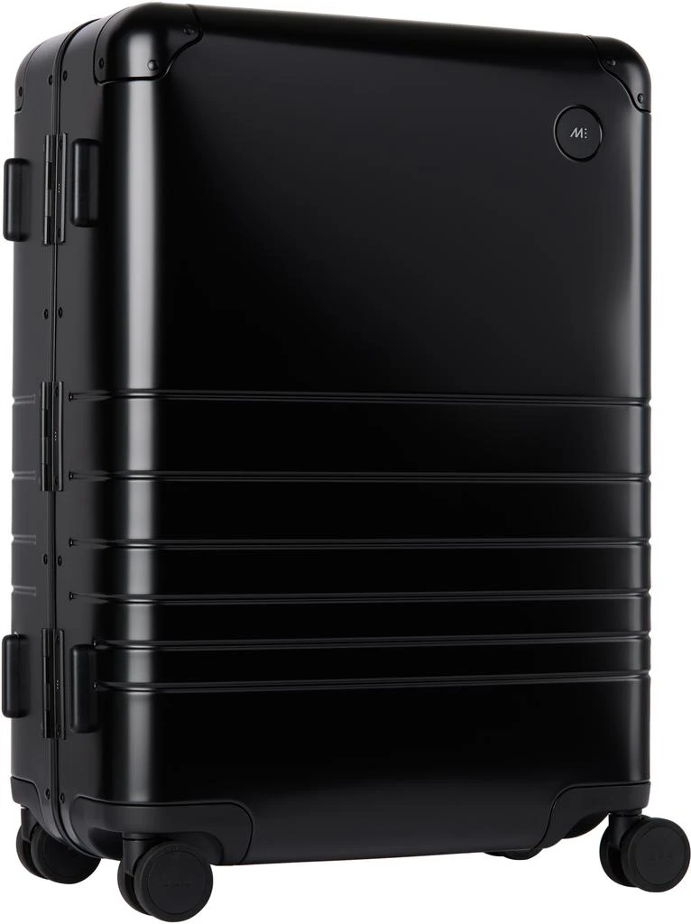 Monos Black Aluminum Check-In Medium Suitcase 2