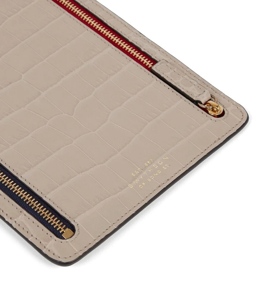 SMYTHSON Panama Leather Multi-Zip Travel Wallet 4