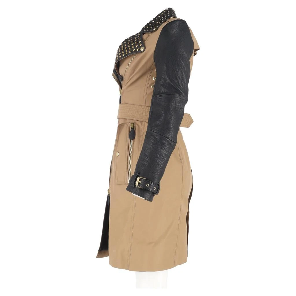 Burberry Brit Double-Breasted Trench Coat in Brown Cotton 5