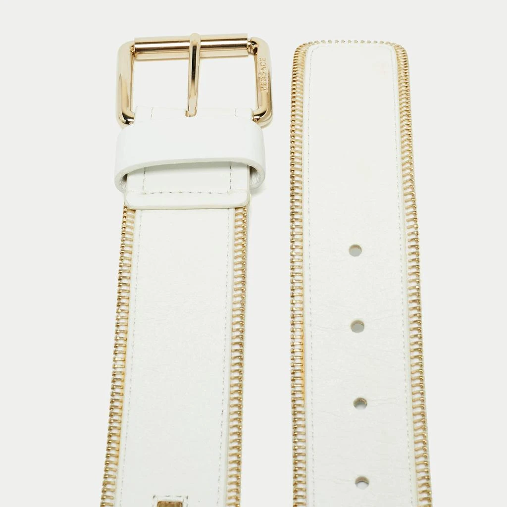 Versace belt 70 cm Versace Belt Belt 70/28 Beige x Gold MedusaMotif Medusa  main image 3