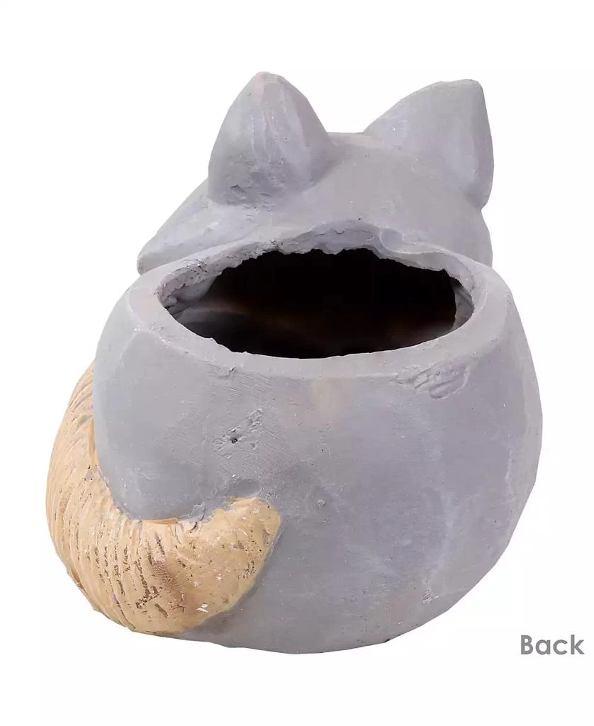 Sunnydaze Decor Finley the Fox Planter Statue - Indoor/Indoor Decorative Figurine - 12" 7