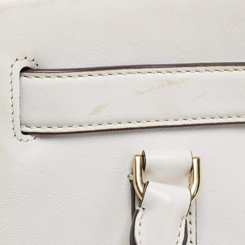 Michael Kors MICHAEL Michael Kors White Leather Hamilton East West Tote 13