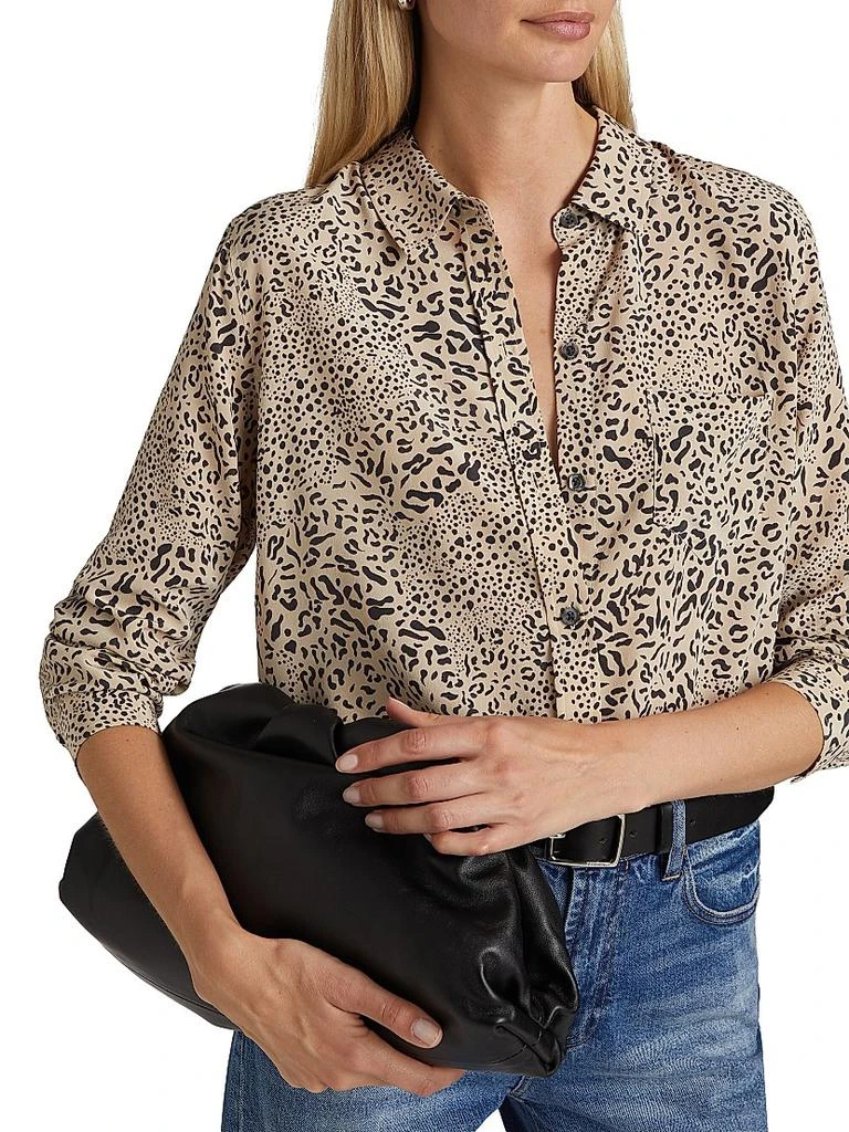 Rails Kate Mixed Leopard Silk Shirt 6