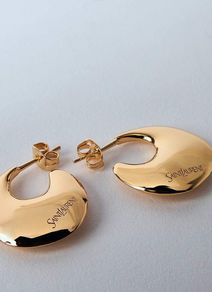 【SAINT LAURENT】teardrop hoop earrings フープ ピアス Yves Saint Laurent Teardrop Hoop Earrings - Fashion