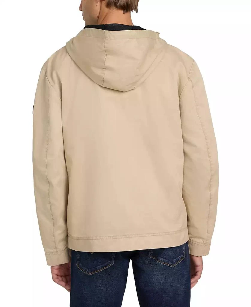 GUESS Men's Washed Hooded Windbreaker 4