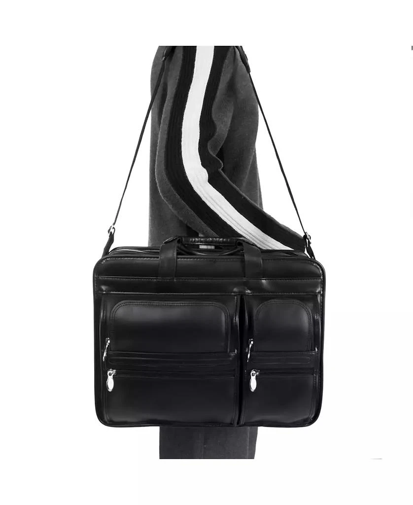 McKlein Franklin 15" Patented Detachable Wheeled Laptop Briefcase 6