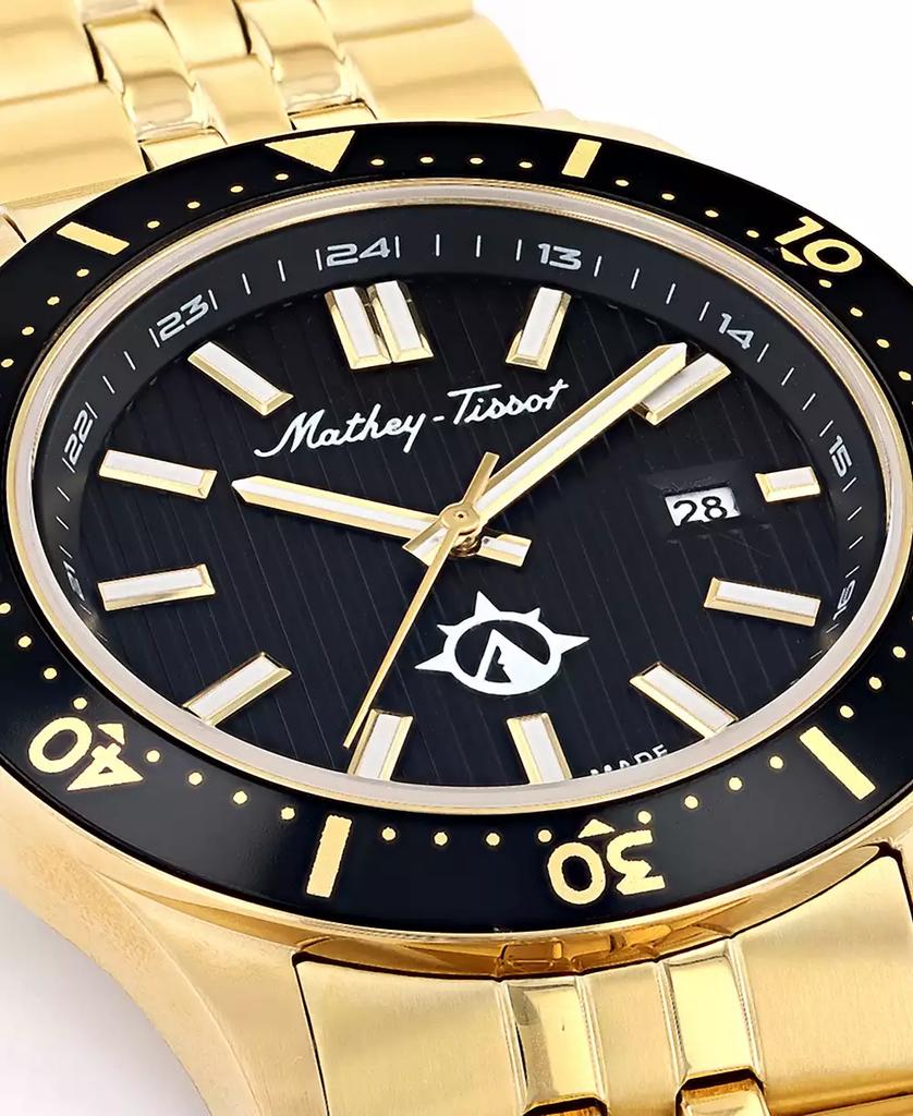 Mathey-Tissot Men's Expedition Collection Three Hand Date Stainless Steel Bracelet Watch, 42mm