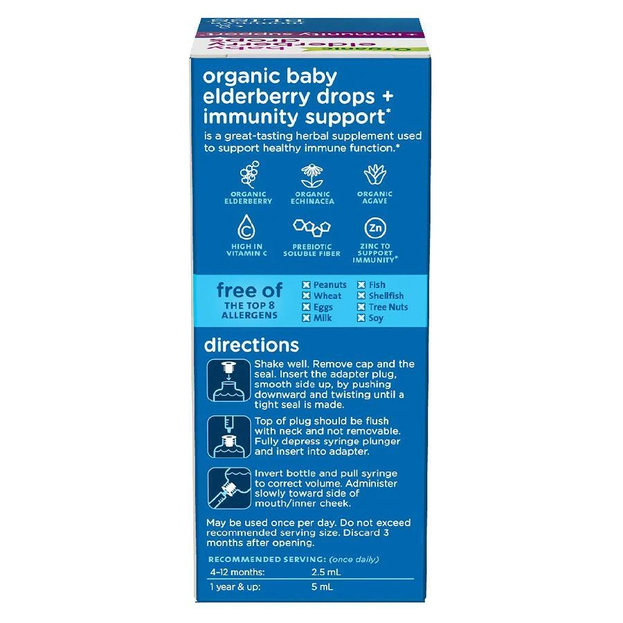 Mommy's Bliss Organic Baby Elderberry Drops + Immunity Boost 2