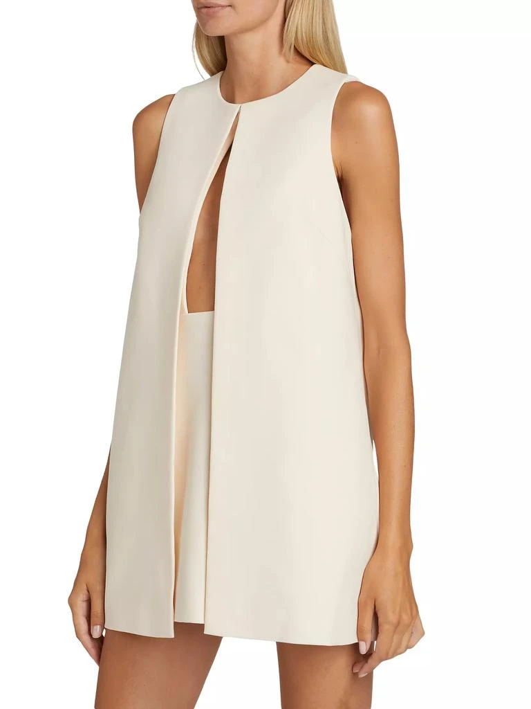 Brandon Maxwell The Cory Split-Front Crêpe Minidress 4