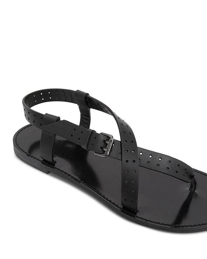 The Kooples Women's Perforated Thong Slingback Sandals 4
