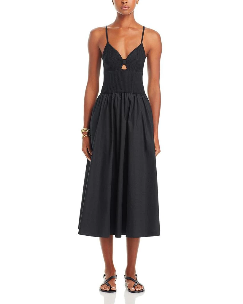 Lucy Paris Barcelona Cutout Midi Dress 7
