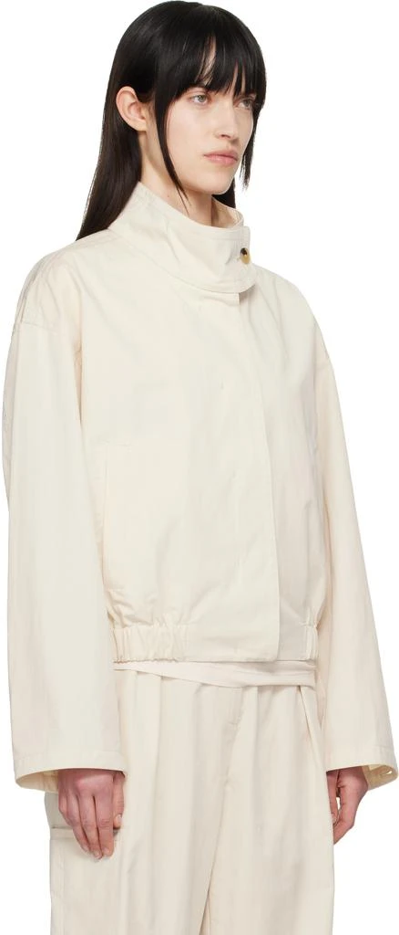 LE17SEPTEMBRE Off-White Funnel Neck Jacket 2