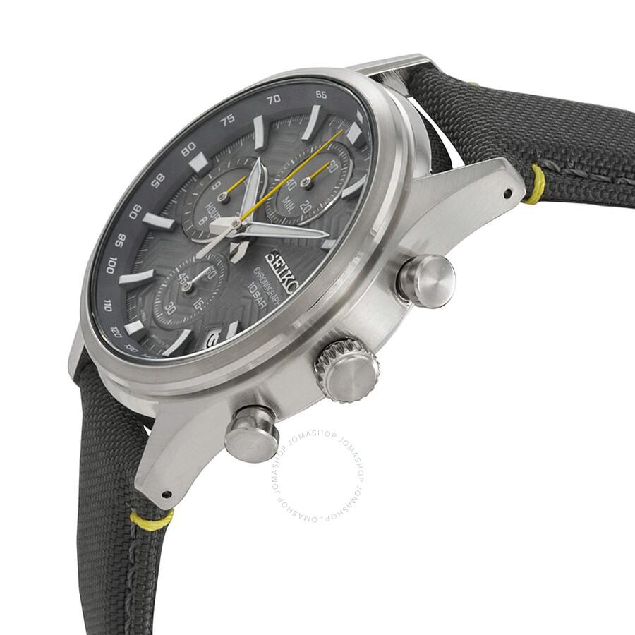 Seiko Chronograph Quartz Grey Dial Men's Watch SSB423P1