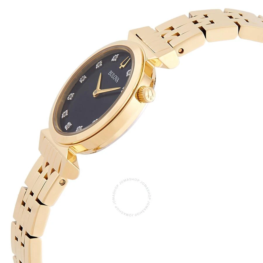 Bulova Regatta Quartz Diamond Black Mother of Pearl Dial Ladies Watch 97P173 2