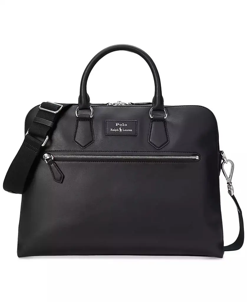 Ralph Lauren Men's Smooth Leather Commuter Bag