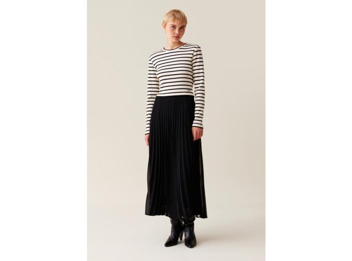 Claudie Pierlot Robe Twist marinière