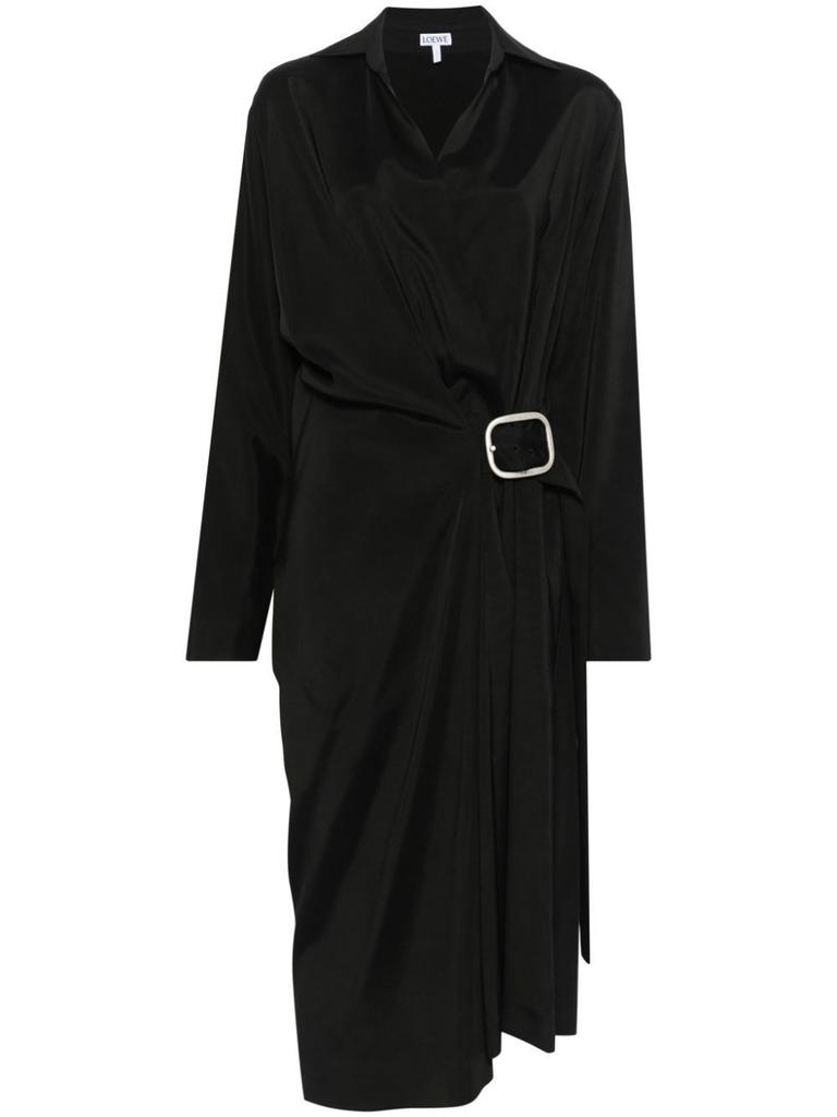 オールインワン・サロペット Loewe Belted Midi Dress With Deep V-Neckline Loewe Belted Midi Dress - Dresses & Skirts - Compare Prices