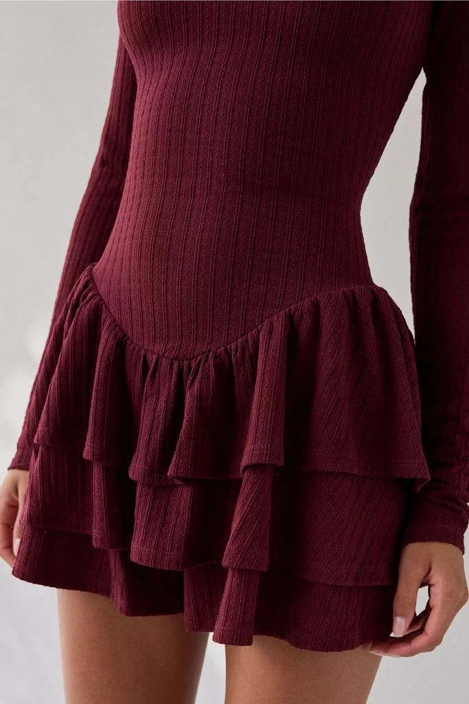 Kimchi Blue Kimchi Blue Ruffled Up Basque Waist Scoop Back Romper 3