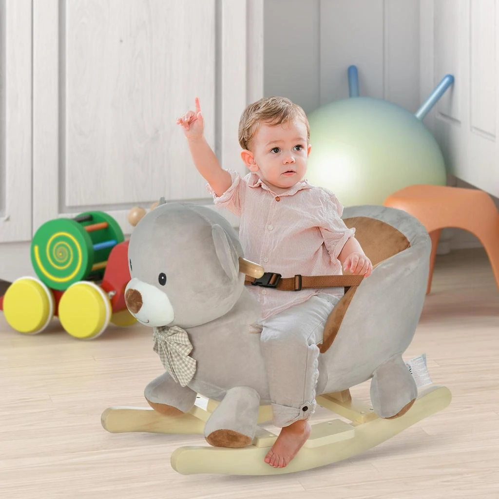 BreeBe Plush Bear Rocking Chair for Toddlers 2