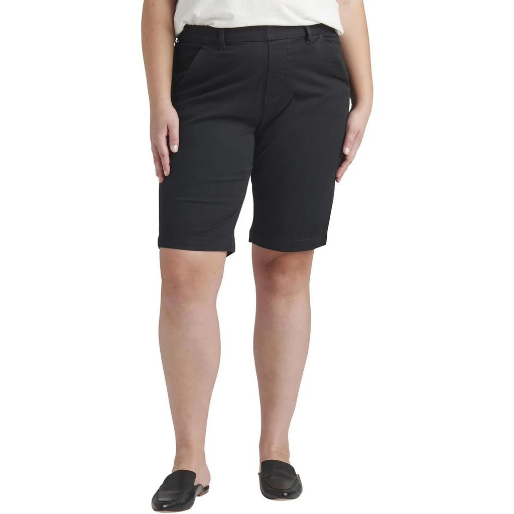 Jag Jeans Plus Maddie Womens Cotton Mid-Rise Bermuda Shorts 3