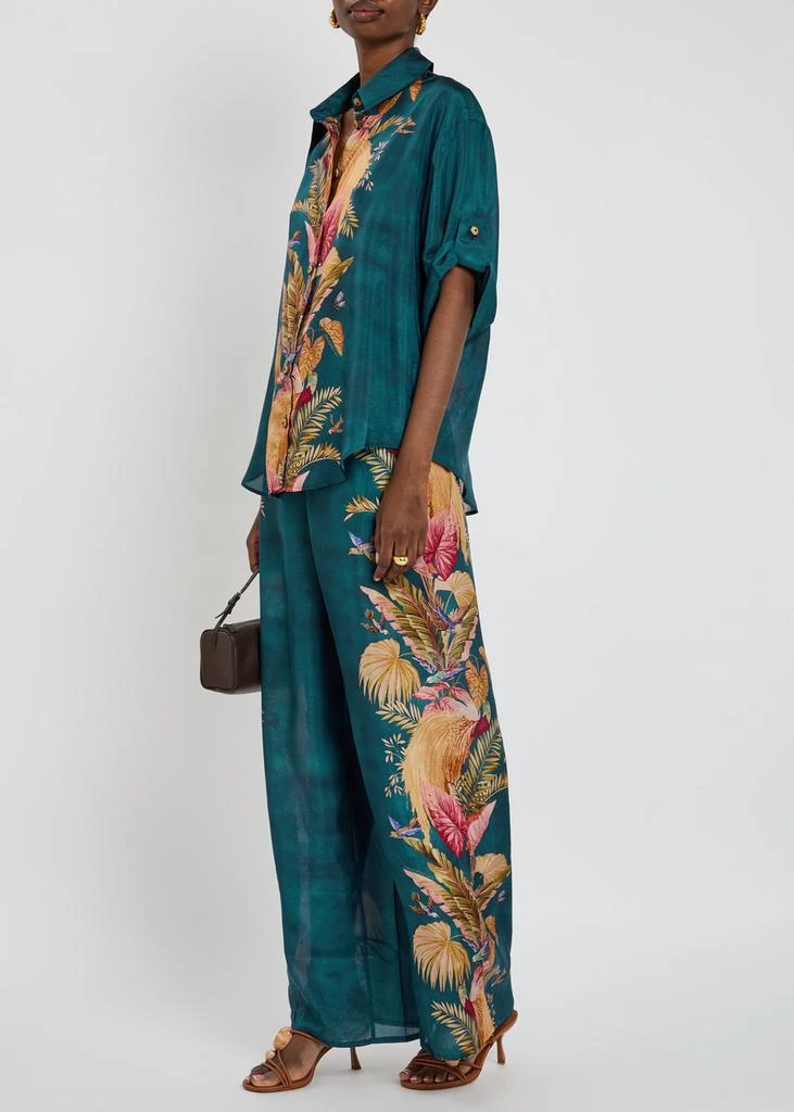 Zimmermann Ascension Relaxed printed silk trousers 4