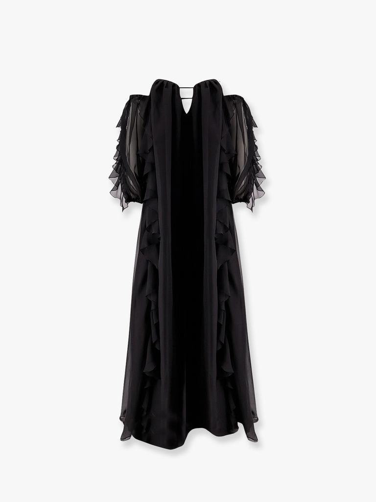 ACTUALEE Long dress with bustier and rouches