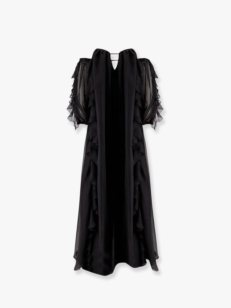 ACTUALEE Long dress with bustier and rouches 1