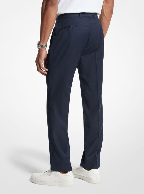 Michael Kors Modern-Fit Wool Blend Suit Pants