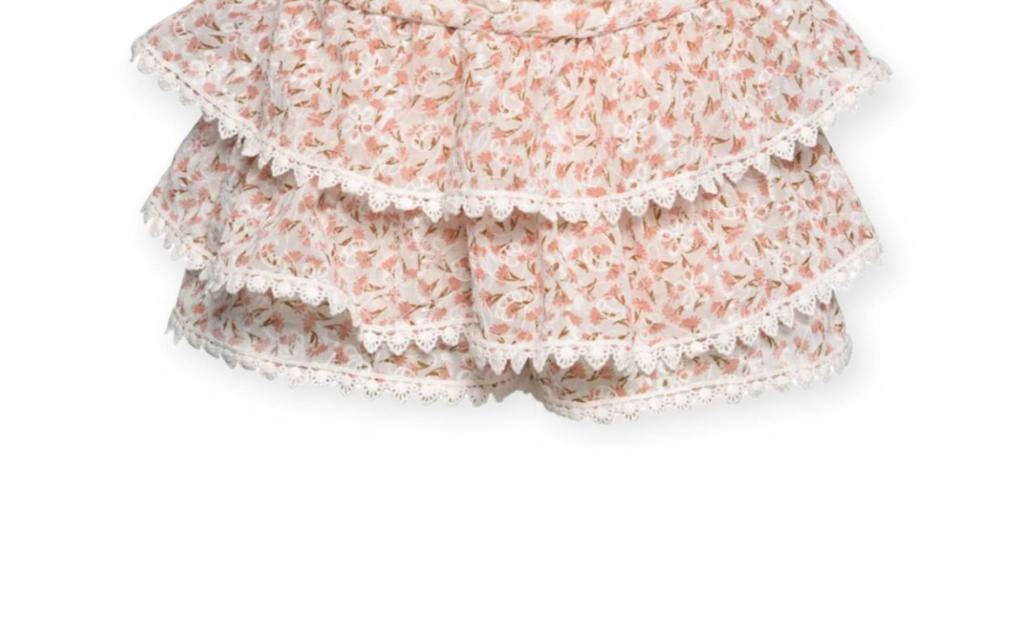 Hannah Banana Hannah Banana - Girl's Lace Trimmed Ruffle Skirt