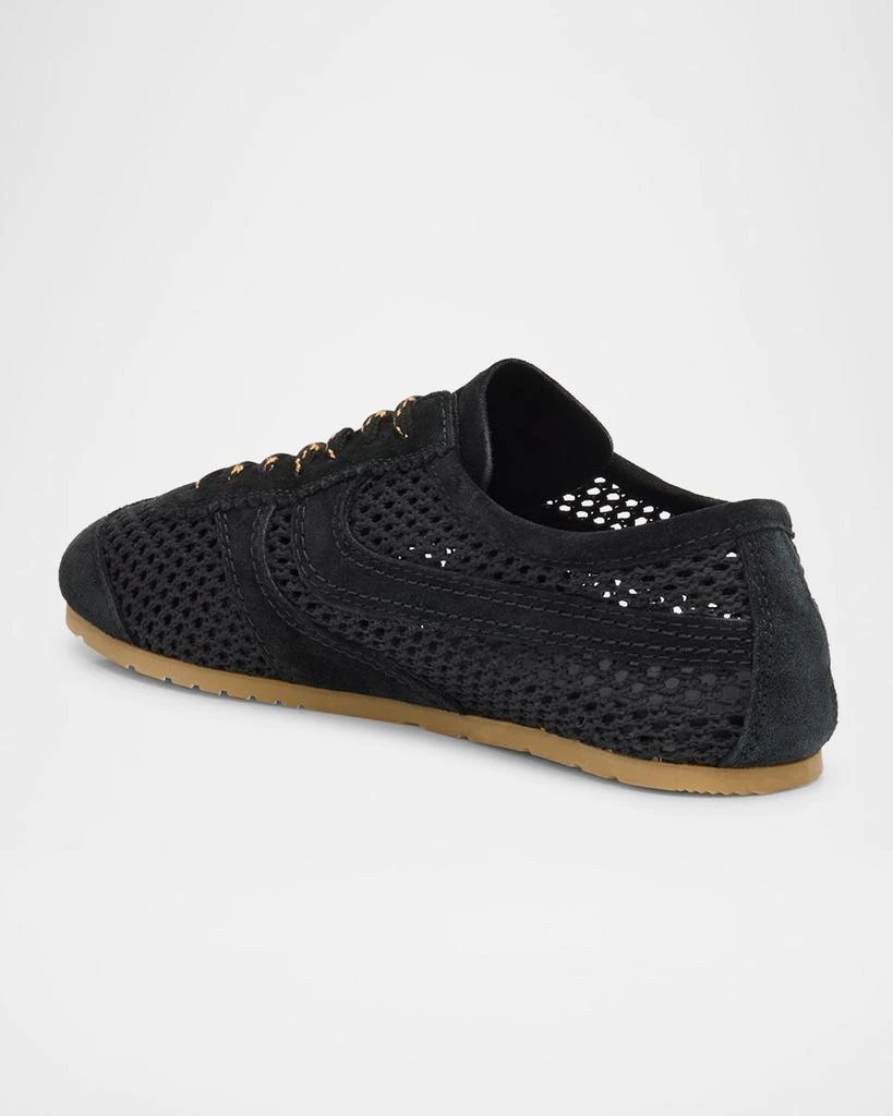 Dries Van Noten Dustin Mesh Leather Low-Top Sneakers 4
