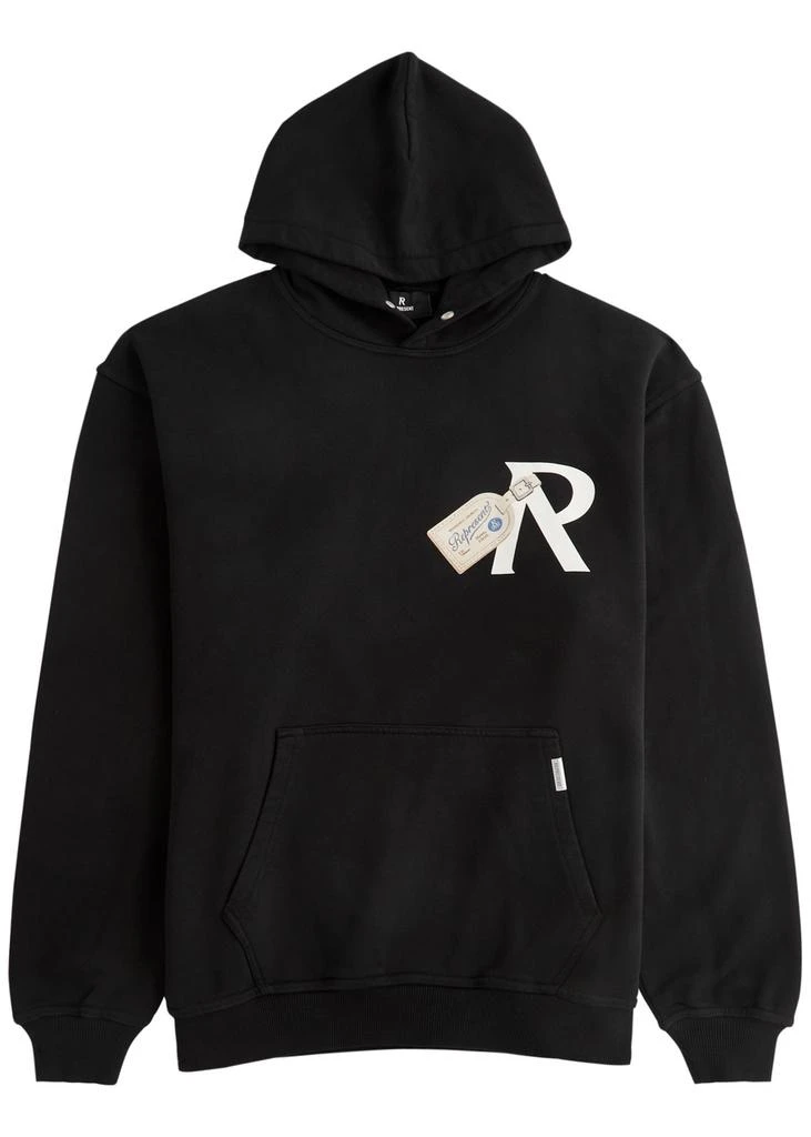 Represent Luggage Tag printed hooded cotton sweatshirt 1