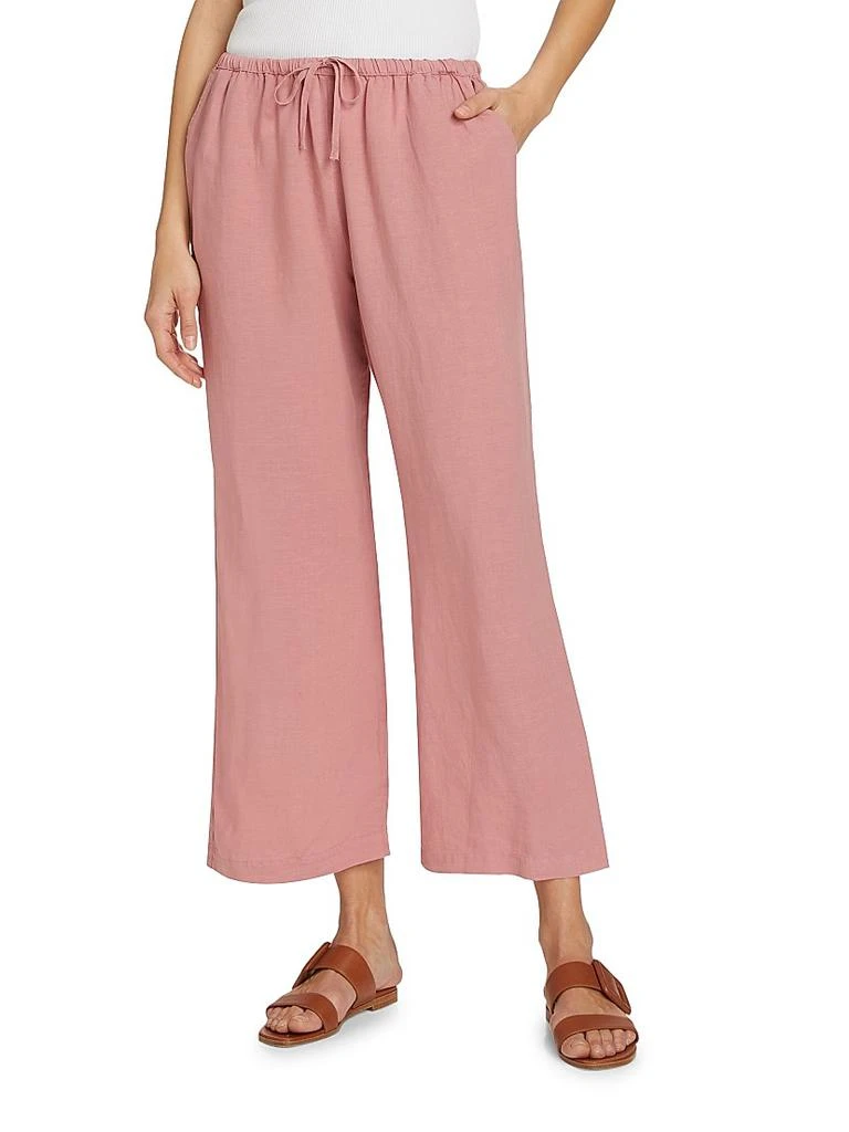 Splendid Linen-Blend Drawstring Pants 3