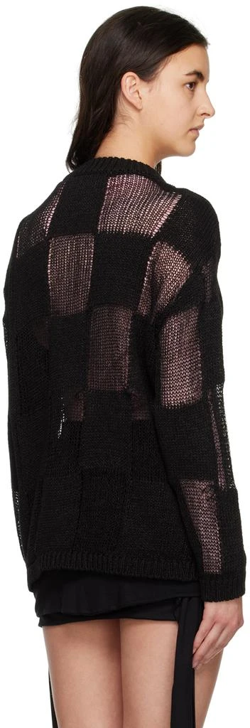 TheOpen Product Black Check Sweater 3