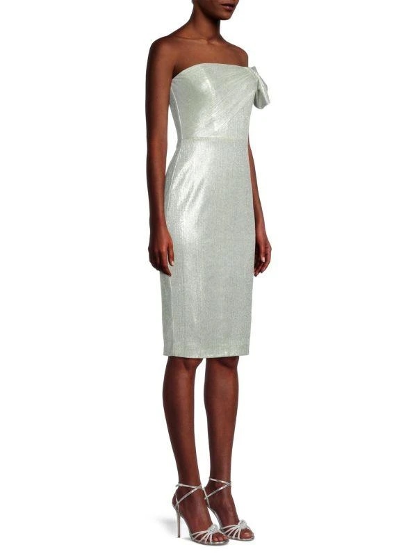 Black Halo Divina Metallic Sheath Dress 3